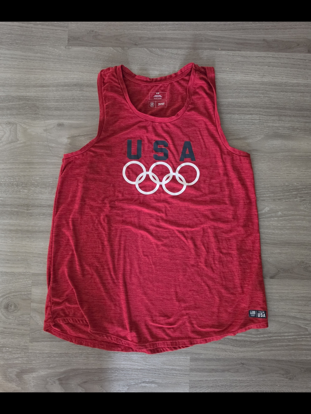 Team Apparel Red Heather Athletic Tank